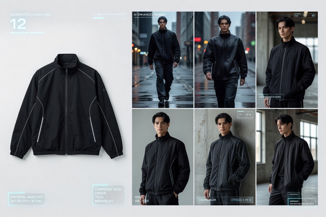 AI-assisted clothing product photography workflow